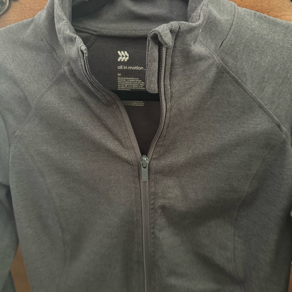 All In Motion Gray Full-Zip Jacket - Picture 9 of 10